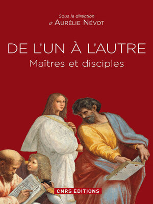 cover image of De l'un à l'autre. Maître et disciples
